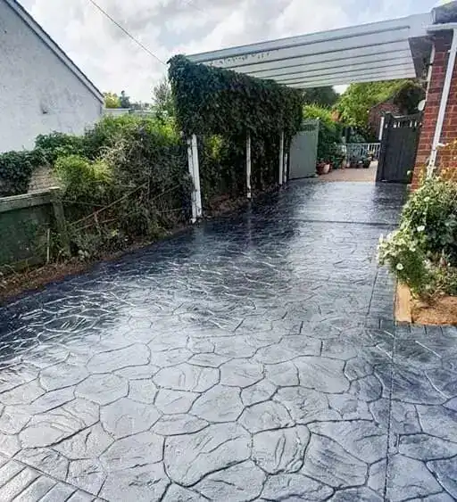 Beton amprentat curte Sector 3 București Rbeton